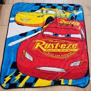 Disney Pixar Cars Lightning McQueen Red Kids Blanket